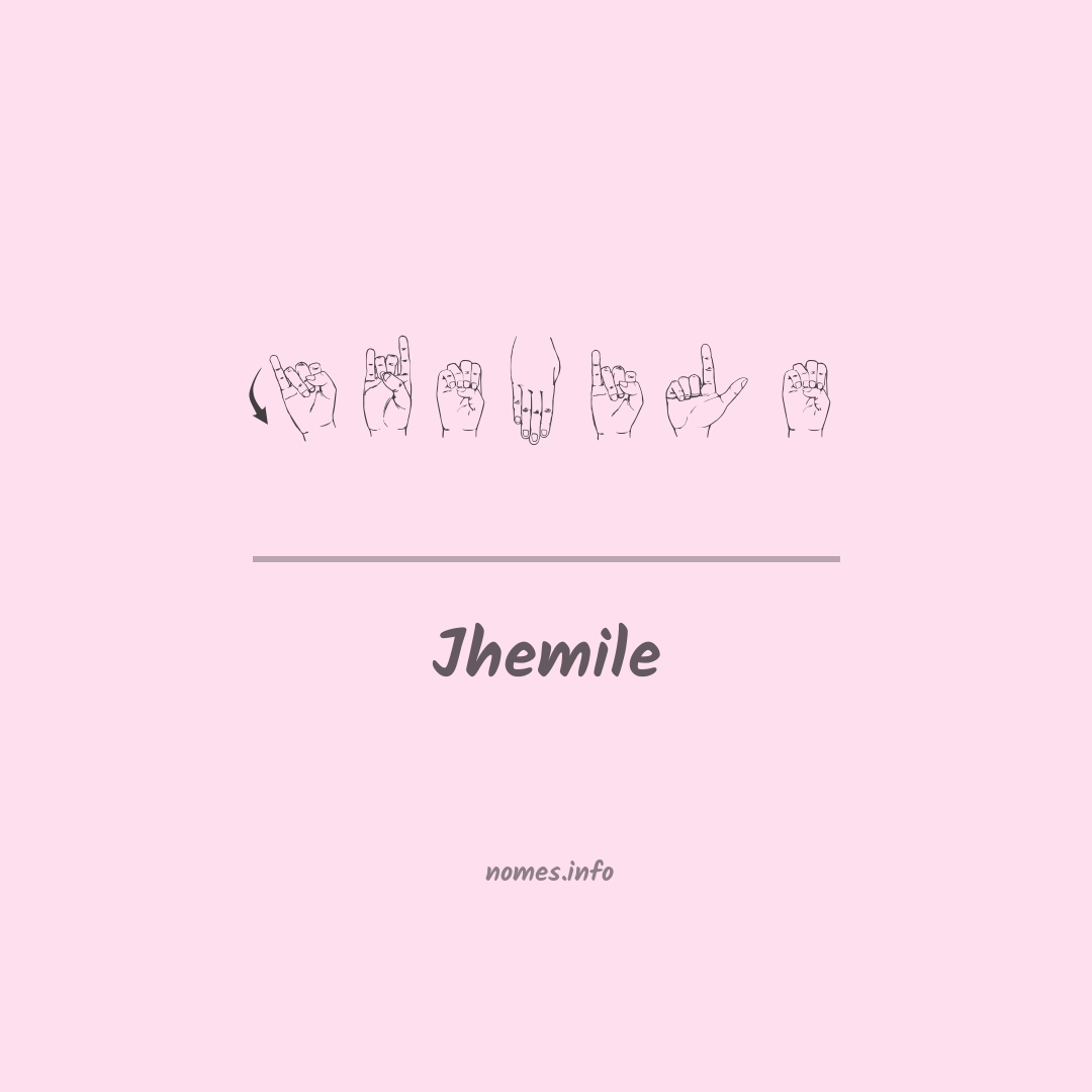 Jhemile em Libras