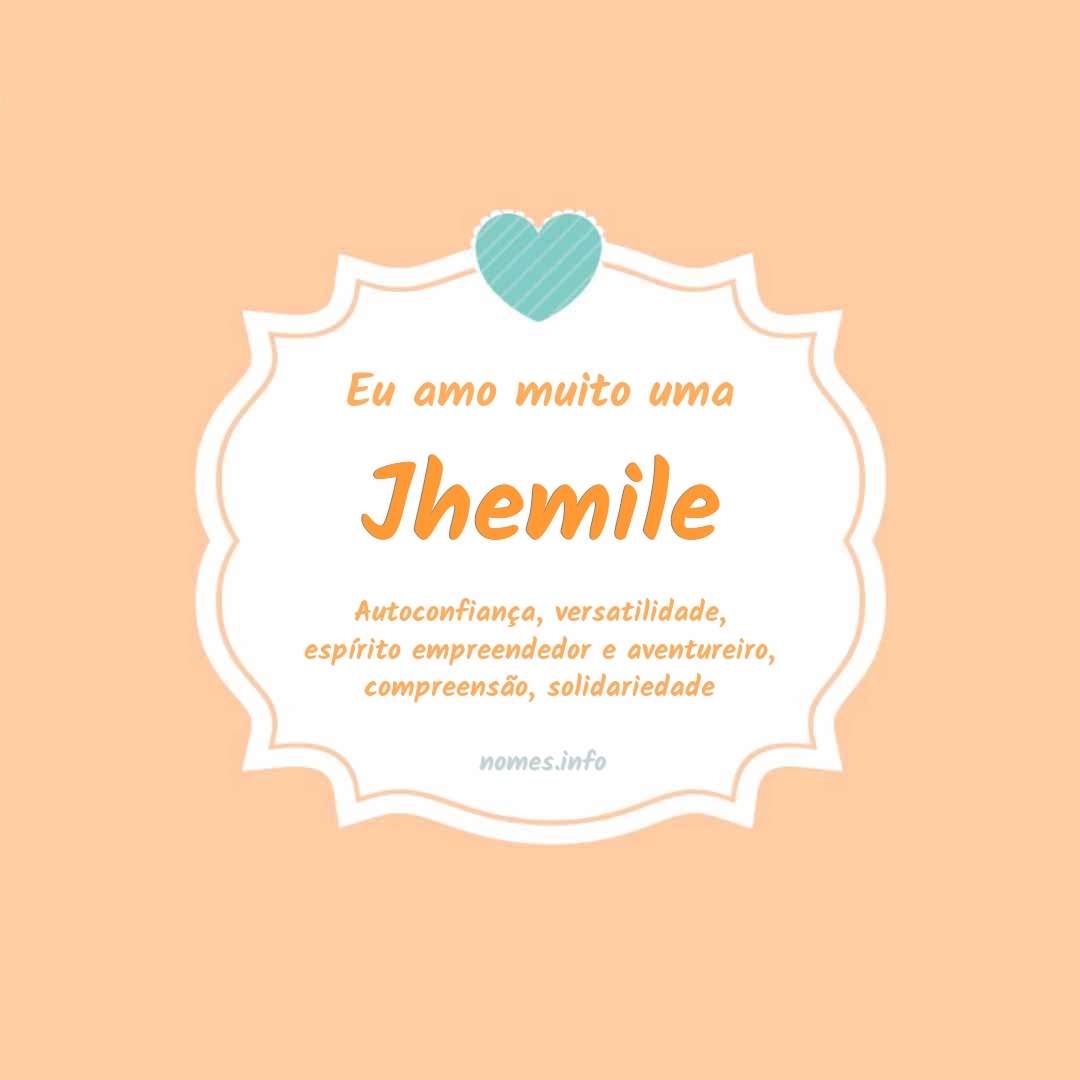 Eu amo muito Jhemile