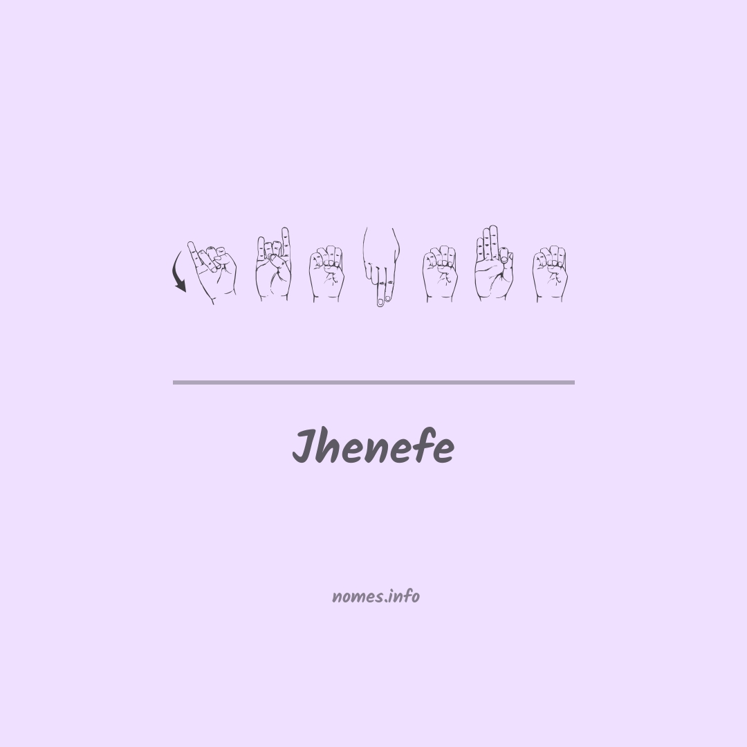 Jhenefe em Libras