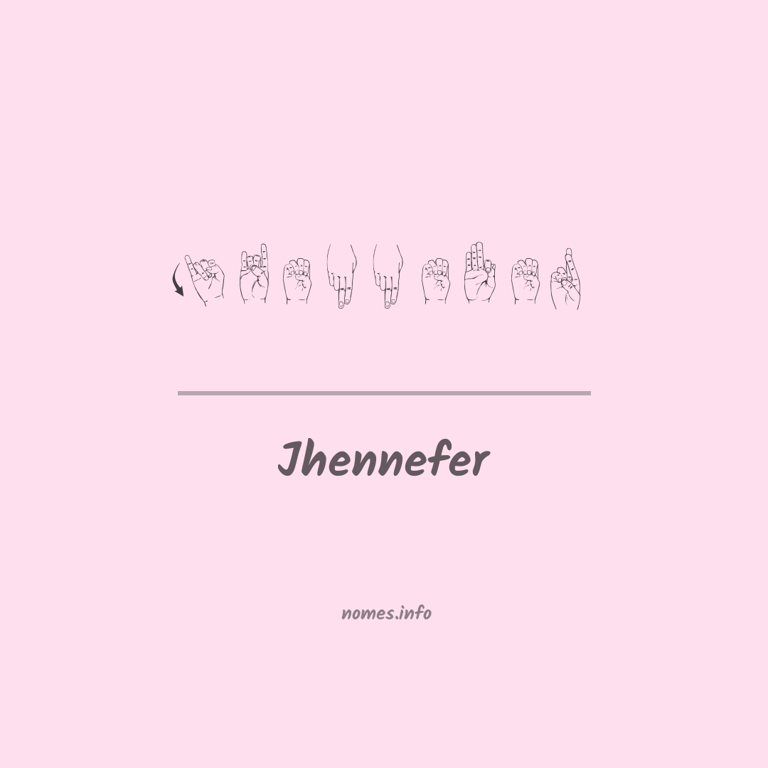 Jhennefer em Libras