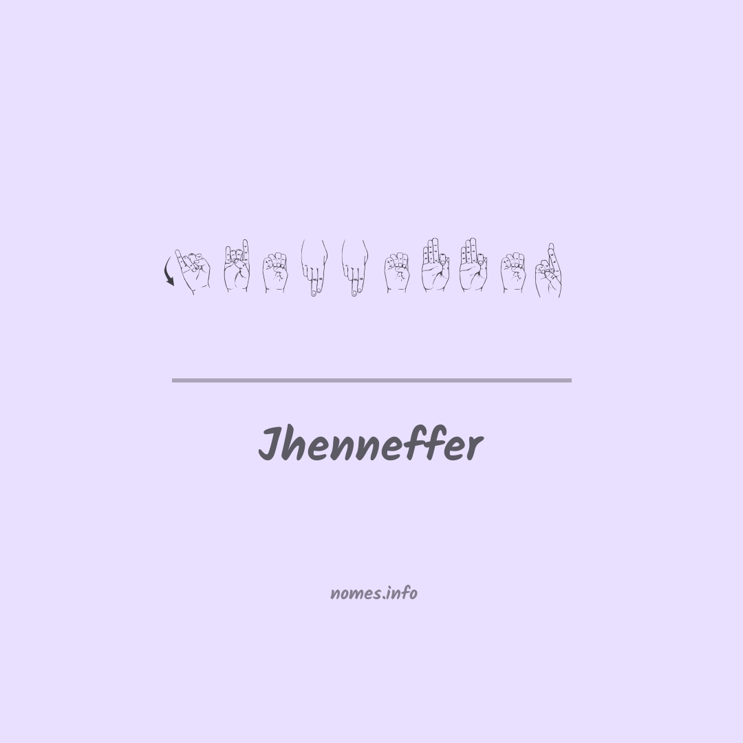 Jhenneffer em Libras