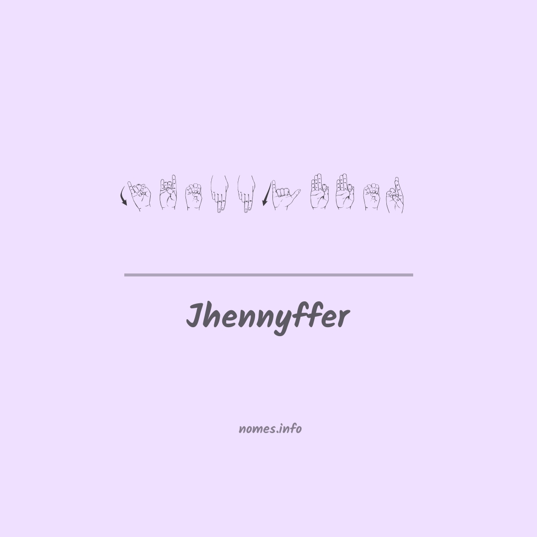 Jhennyffer em Libras