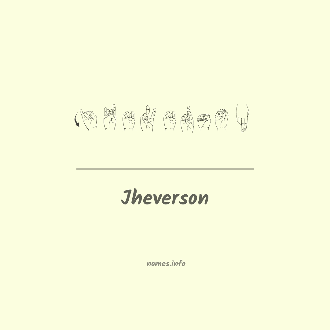 Jheverson em Libras