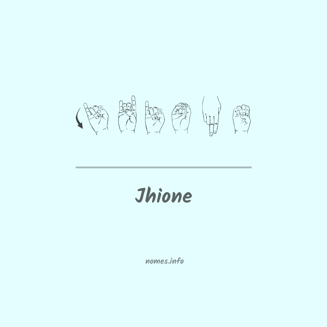 Jhione em Libras