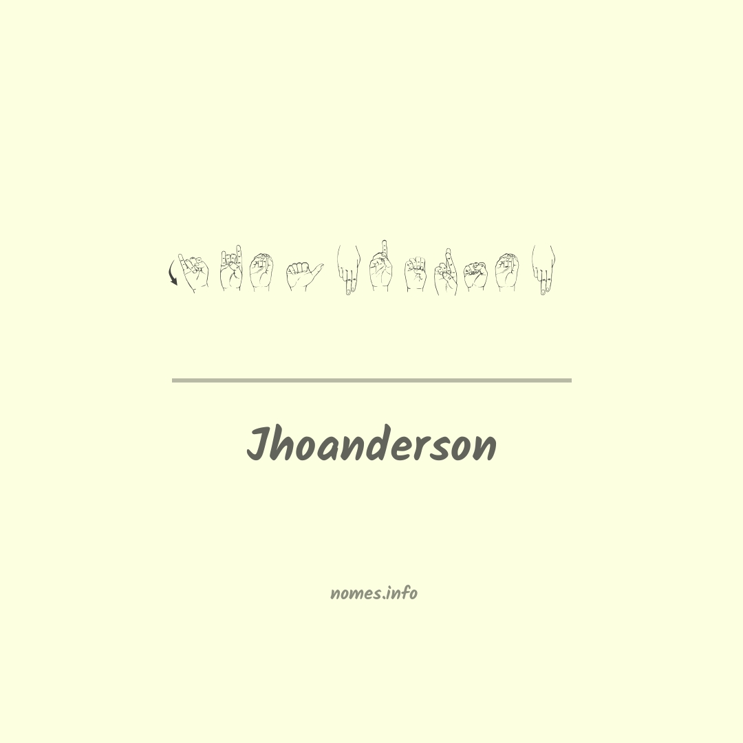 Jhoanderson em Libras
