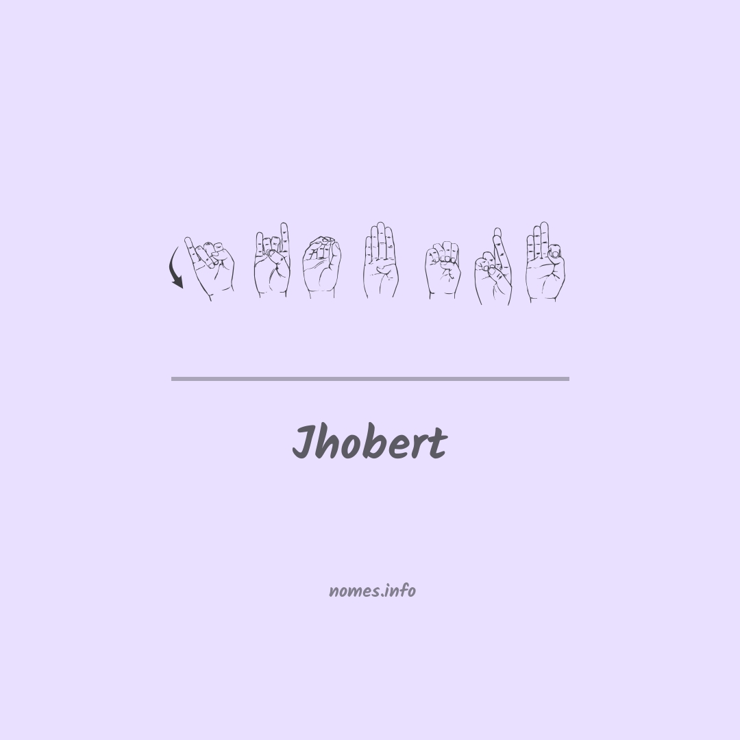 Jhobert em Libras