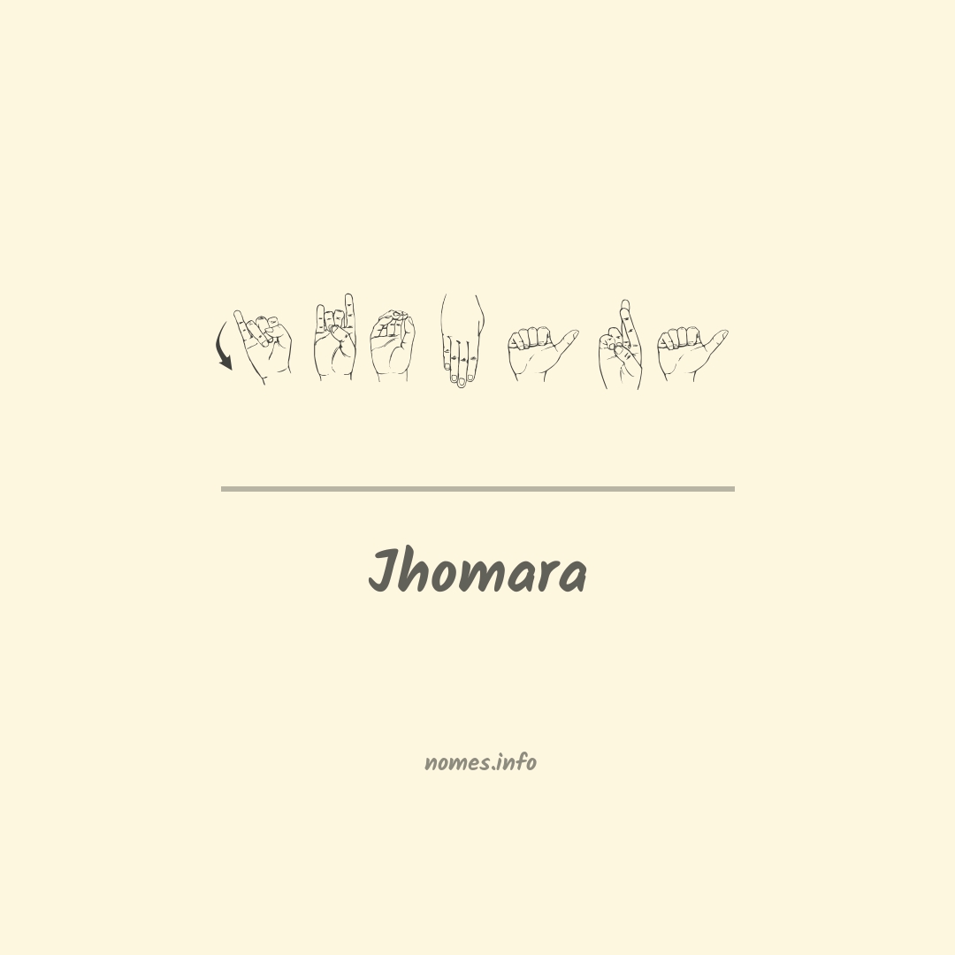 Jhomara em Libras