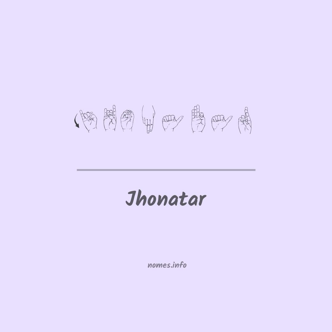 Jhonatar em Libras