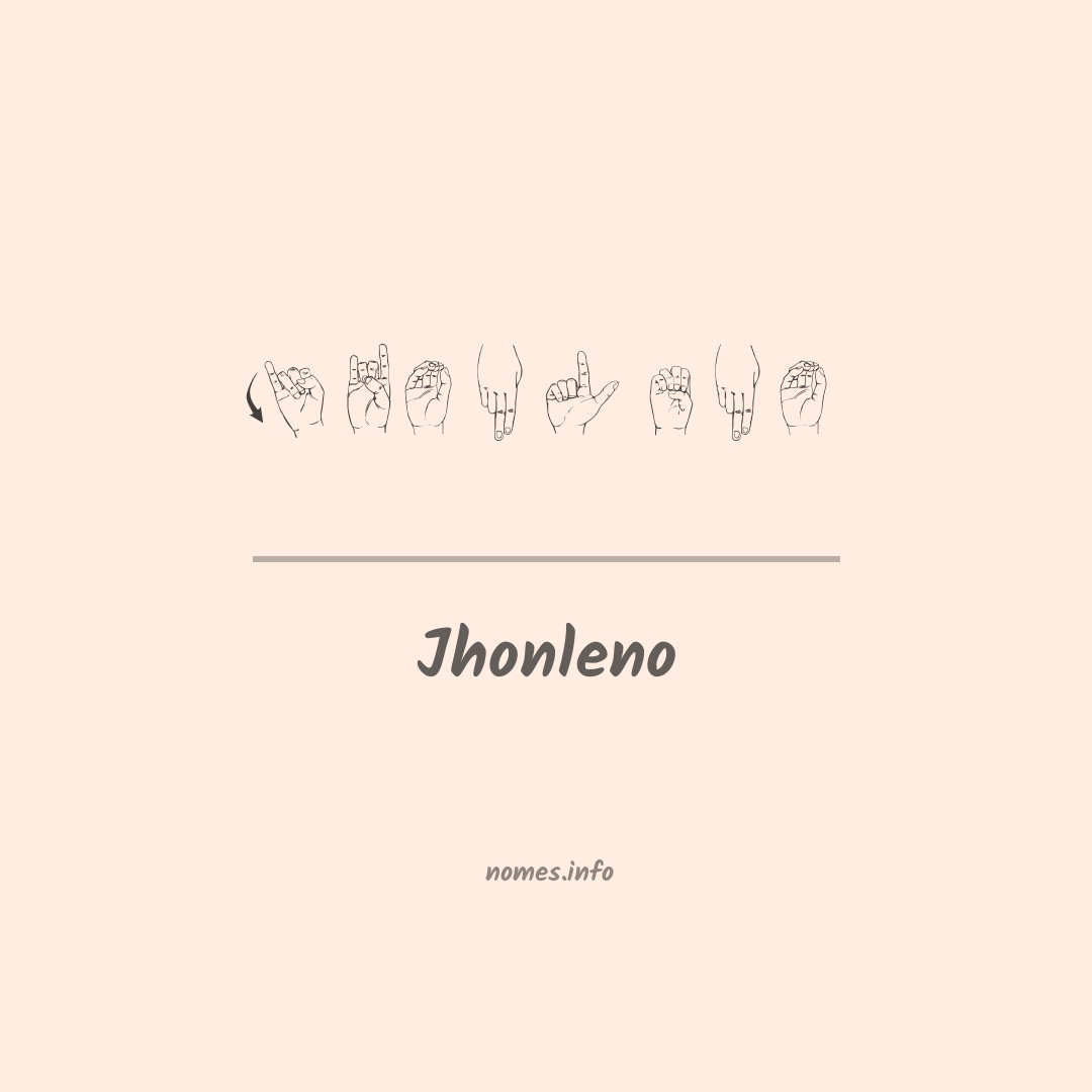 Jhonleno em Libras