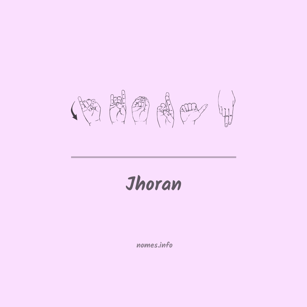 Jhoran em Libras