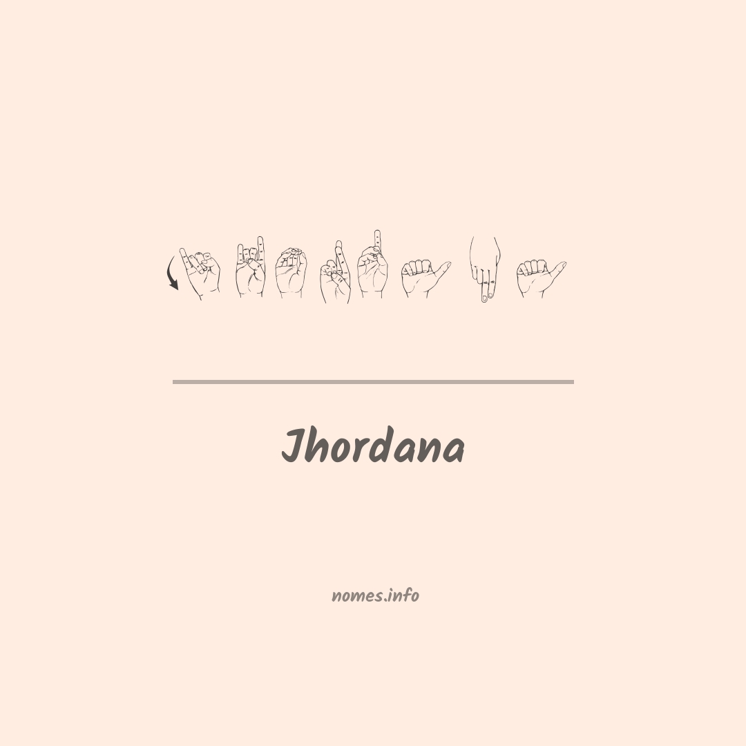 Jhordana em Libras