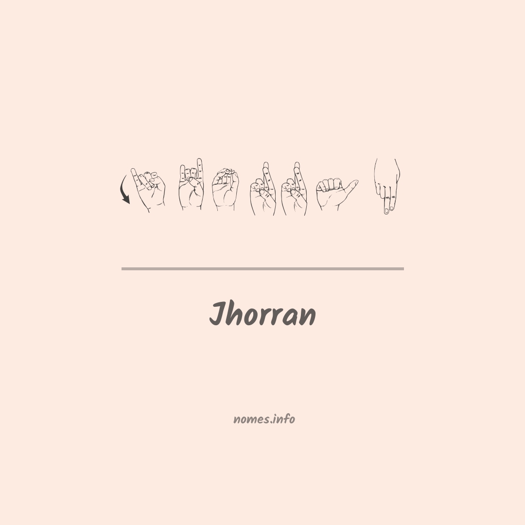 Jhorran em Libras
