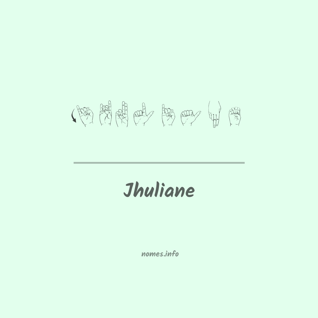 Jhuliane em Libras