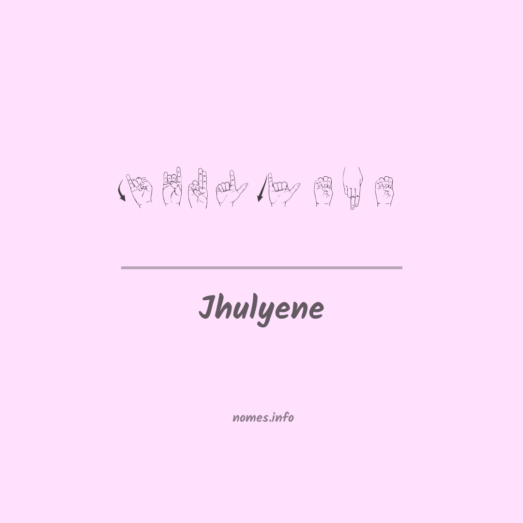 Jhulyene em Libras