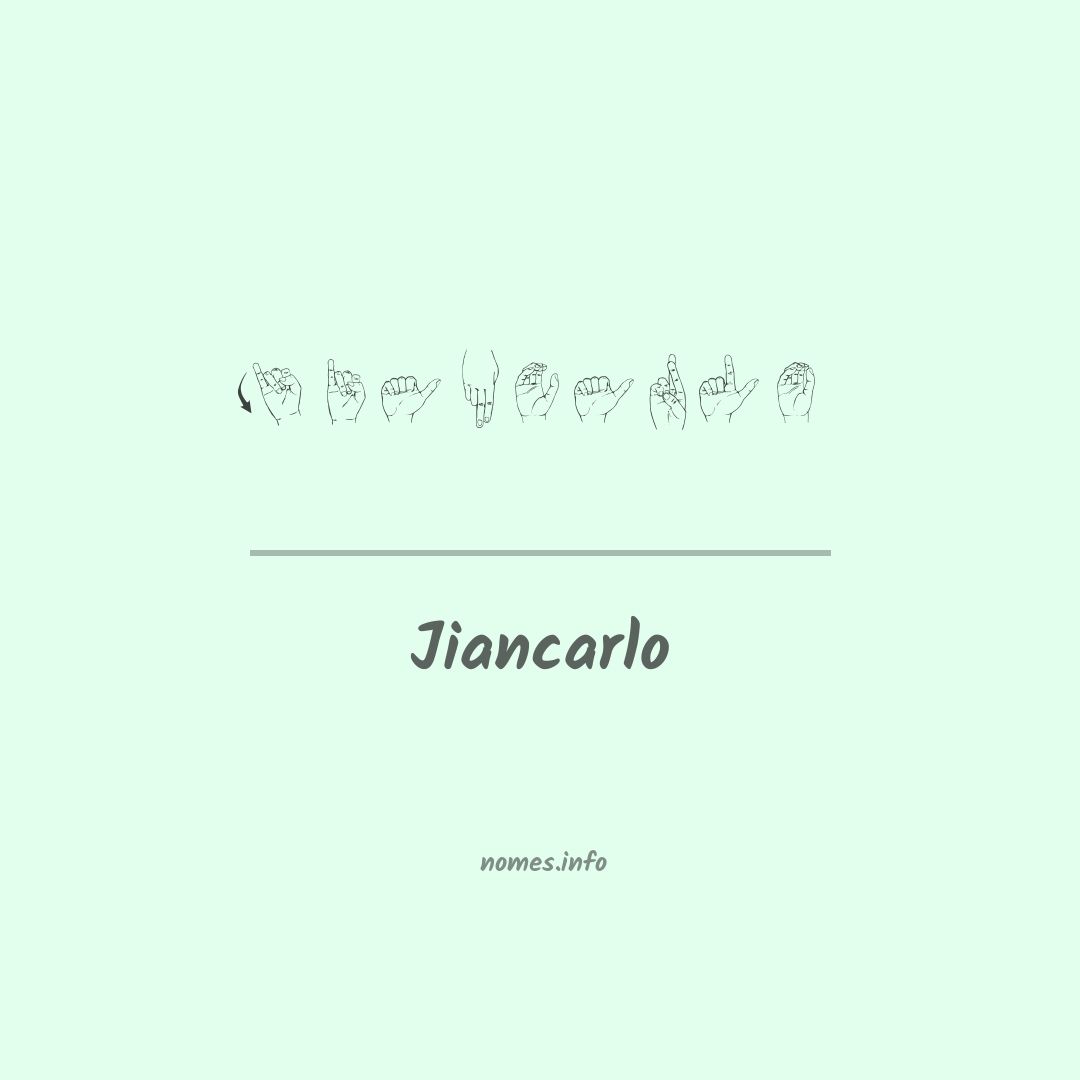 Jiancarlo em Libras