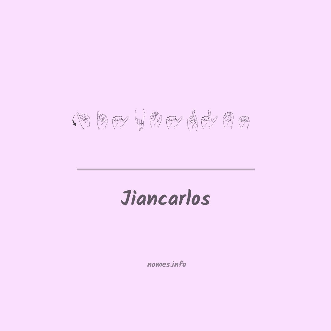 Jiancarlos em Libras