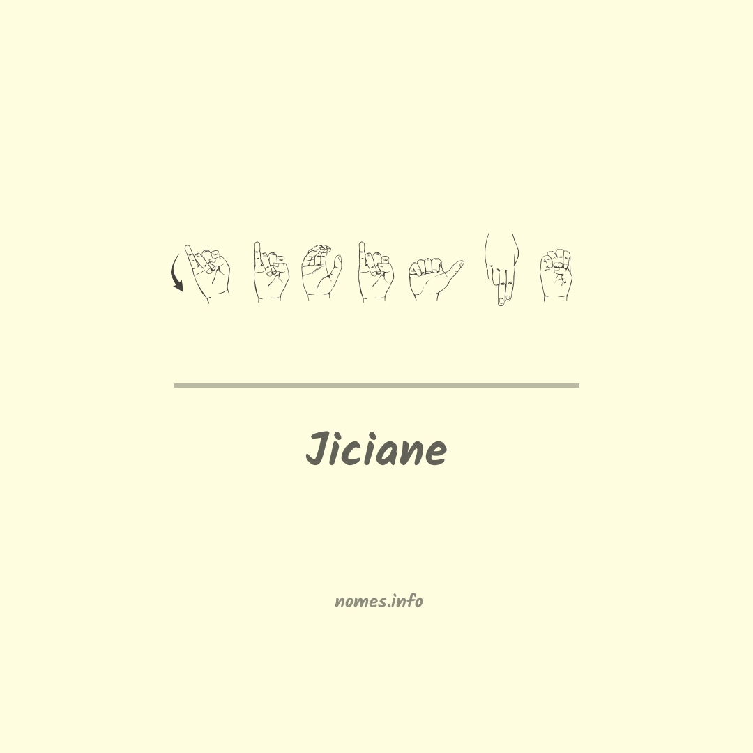 Jiciane em Libras
