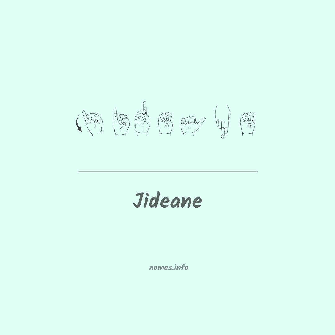 Jideane em Libras