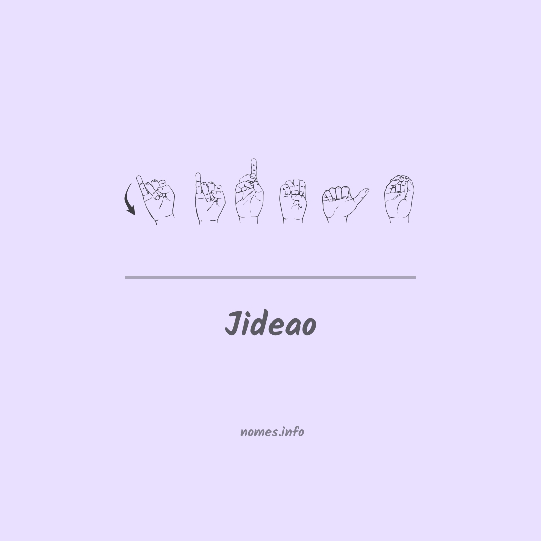 Jideao em Libras