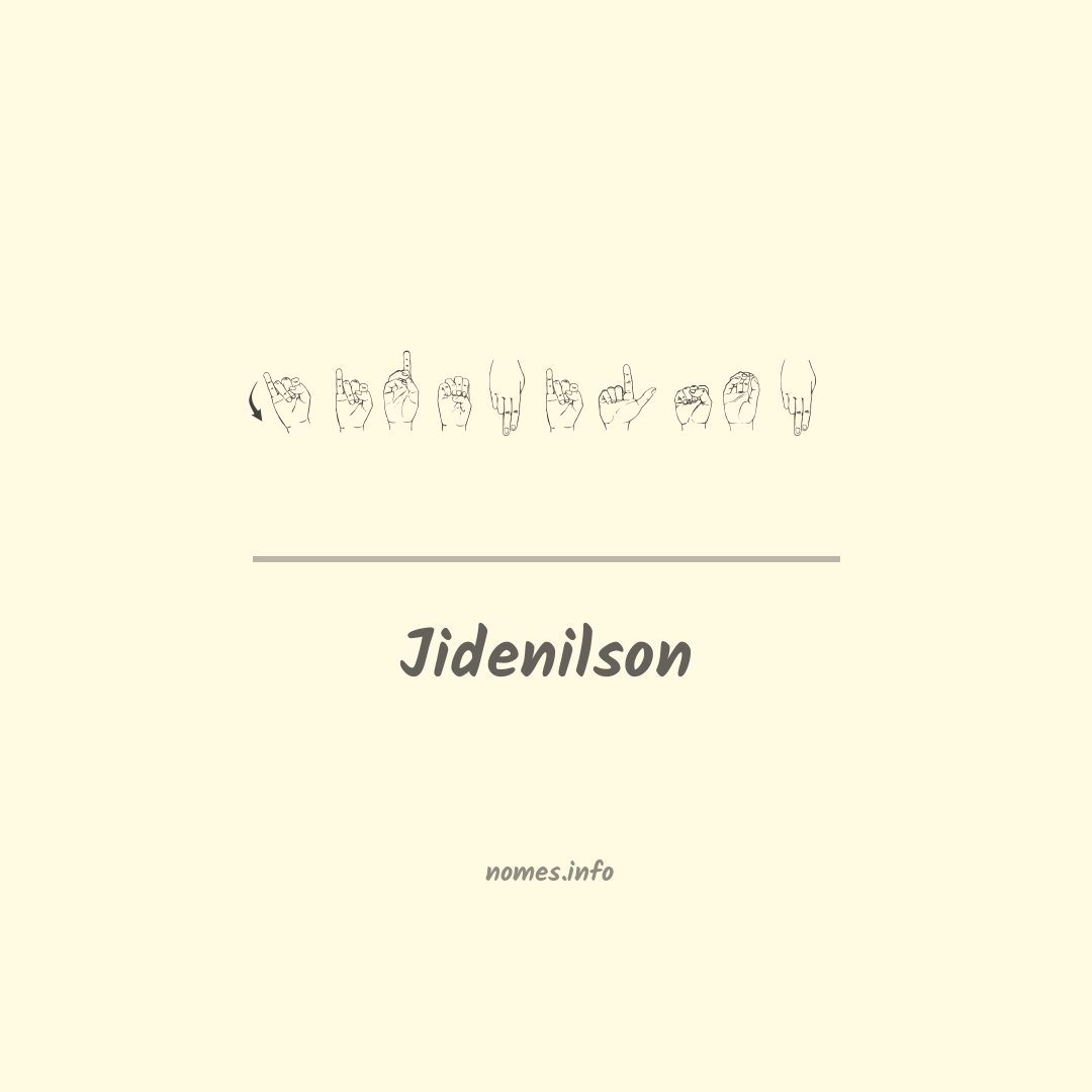 Jidenilson em Libras Jidenilson em Libras