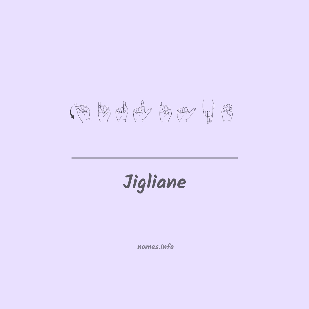Jigliane em Libras