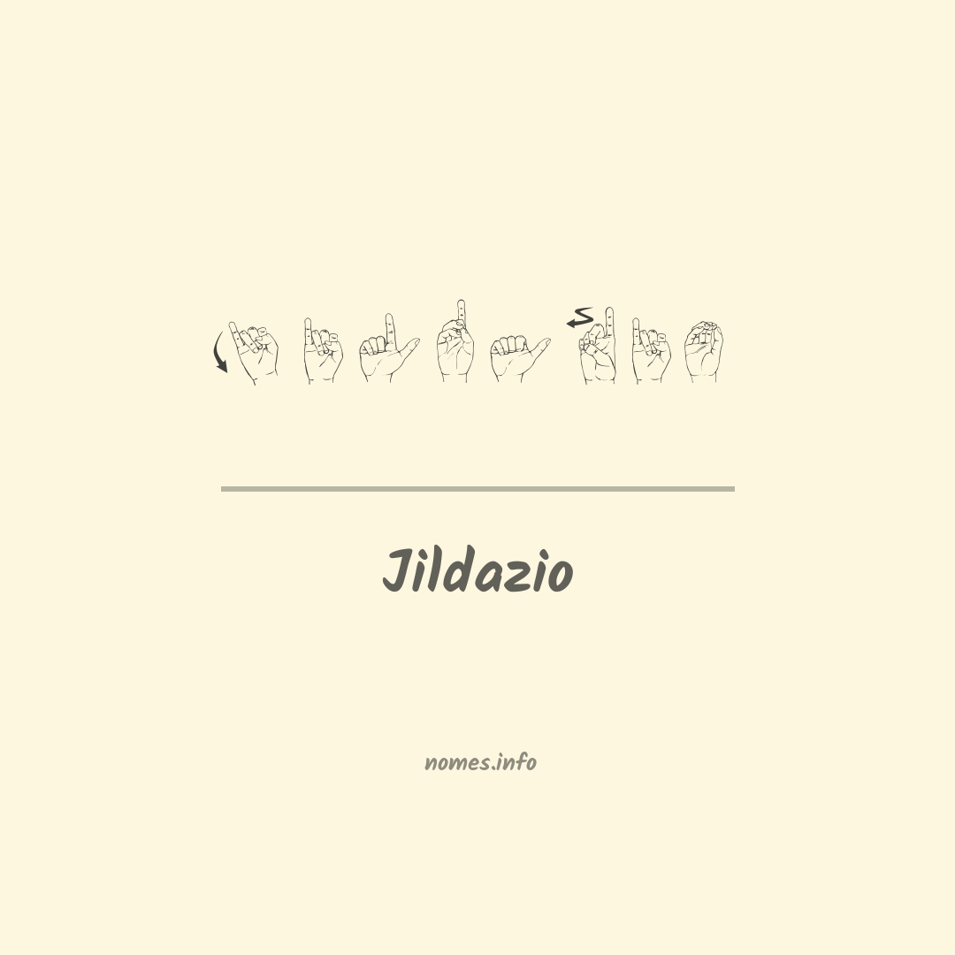 Jildazio em Libras Jildazio em Libras