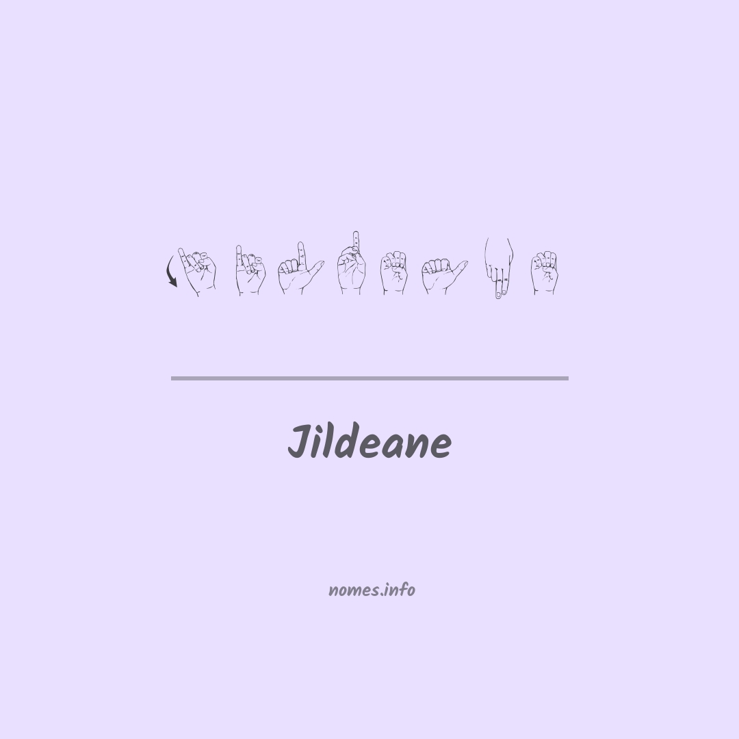 Jildeane em Libras