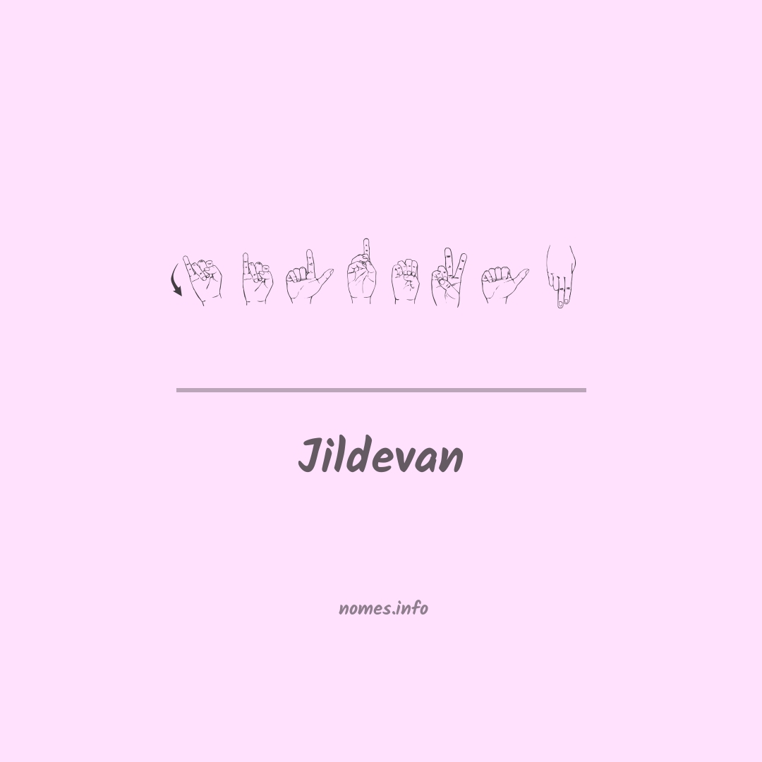 Jildevan em Libras