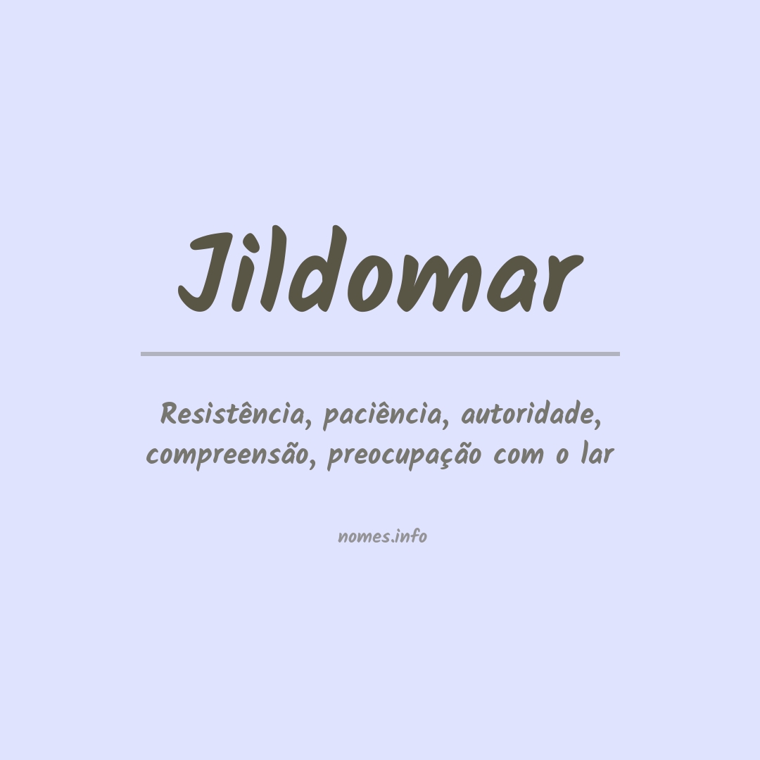 Significado do nome Jildomar