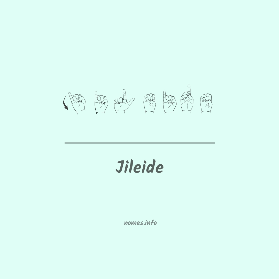 Jileide em Libras