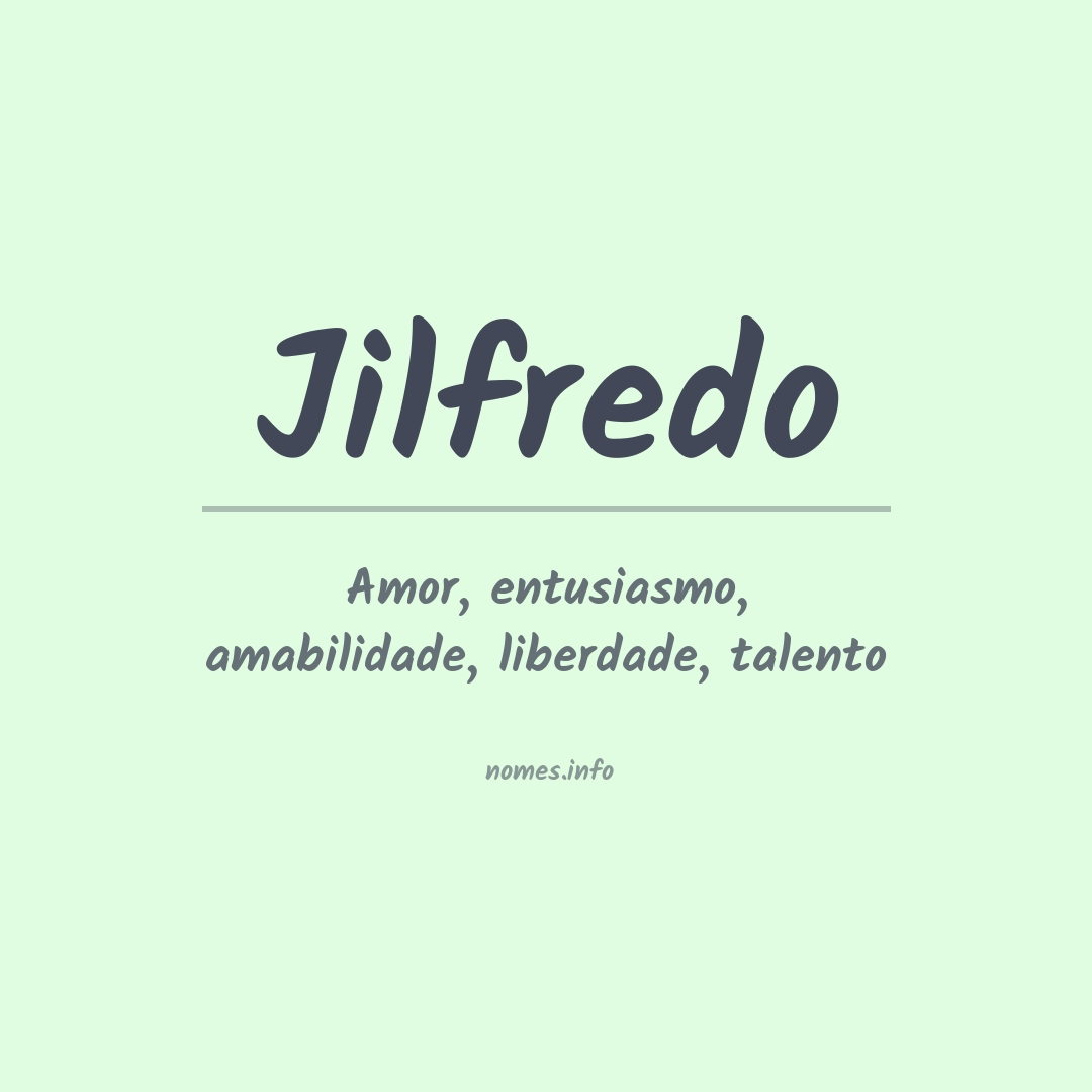 Significado do nome Jilfredo