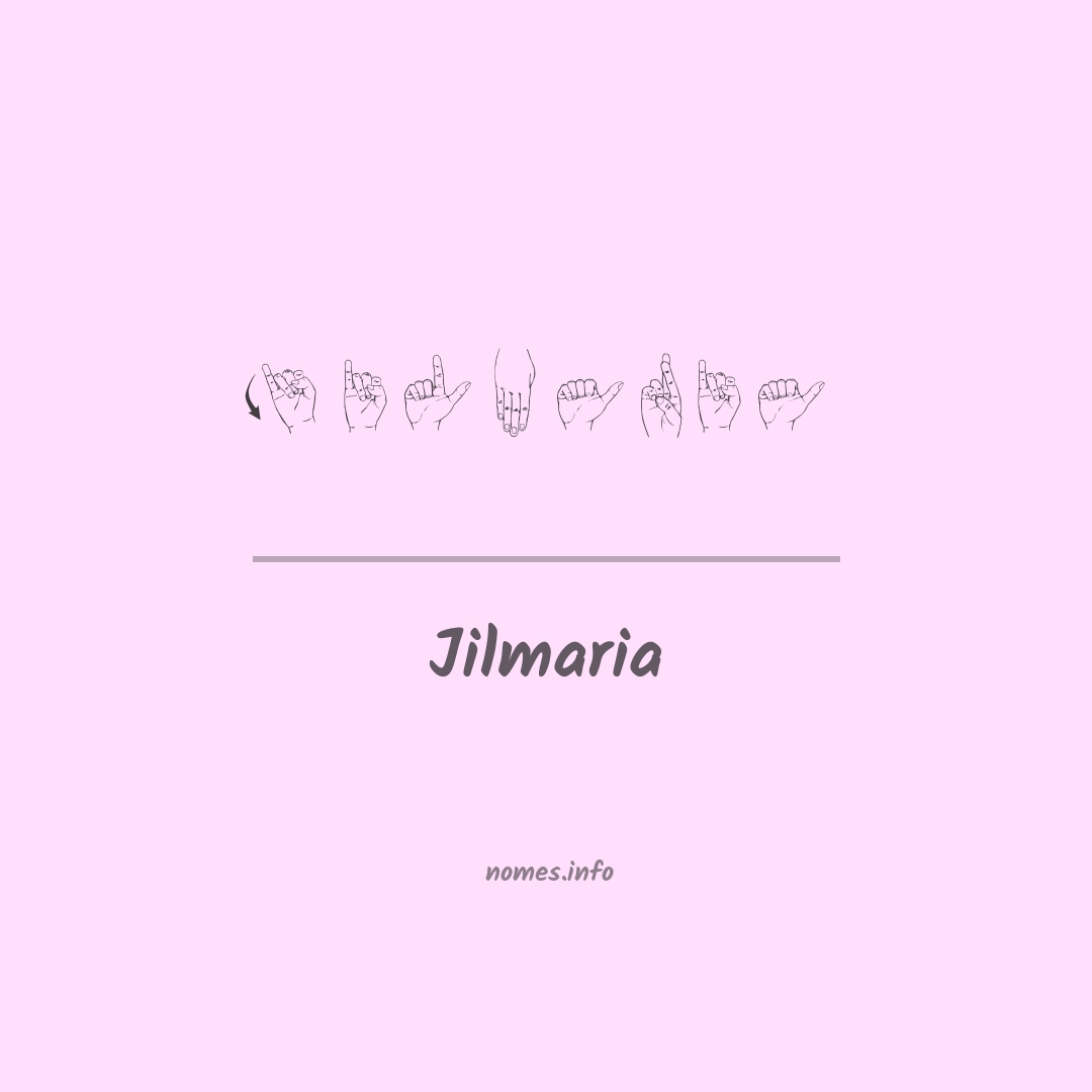 Jilmaria em Libras