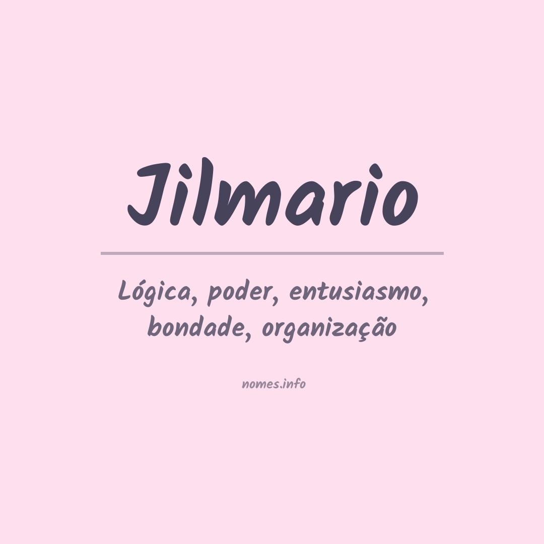 Significado do nome Jilmario