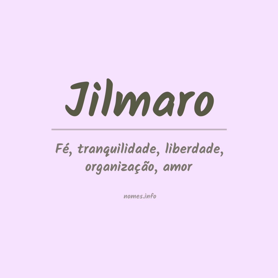Significado do nome Jilmaro