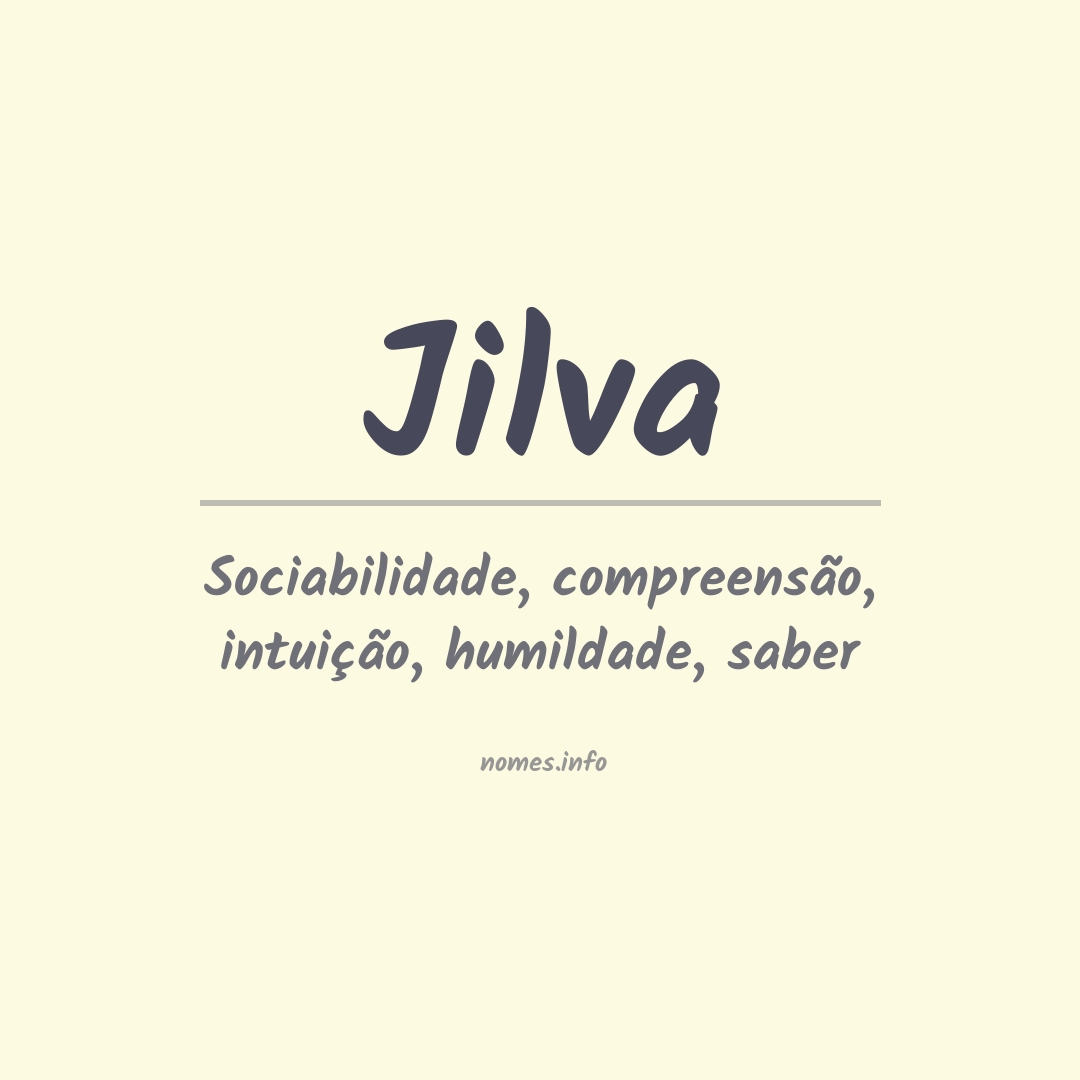 Significado do nome Jilva