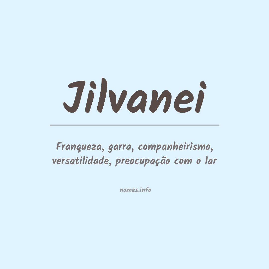 Significado do nome Jilvanei