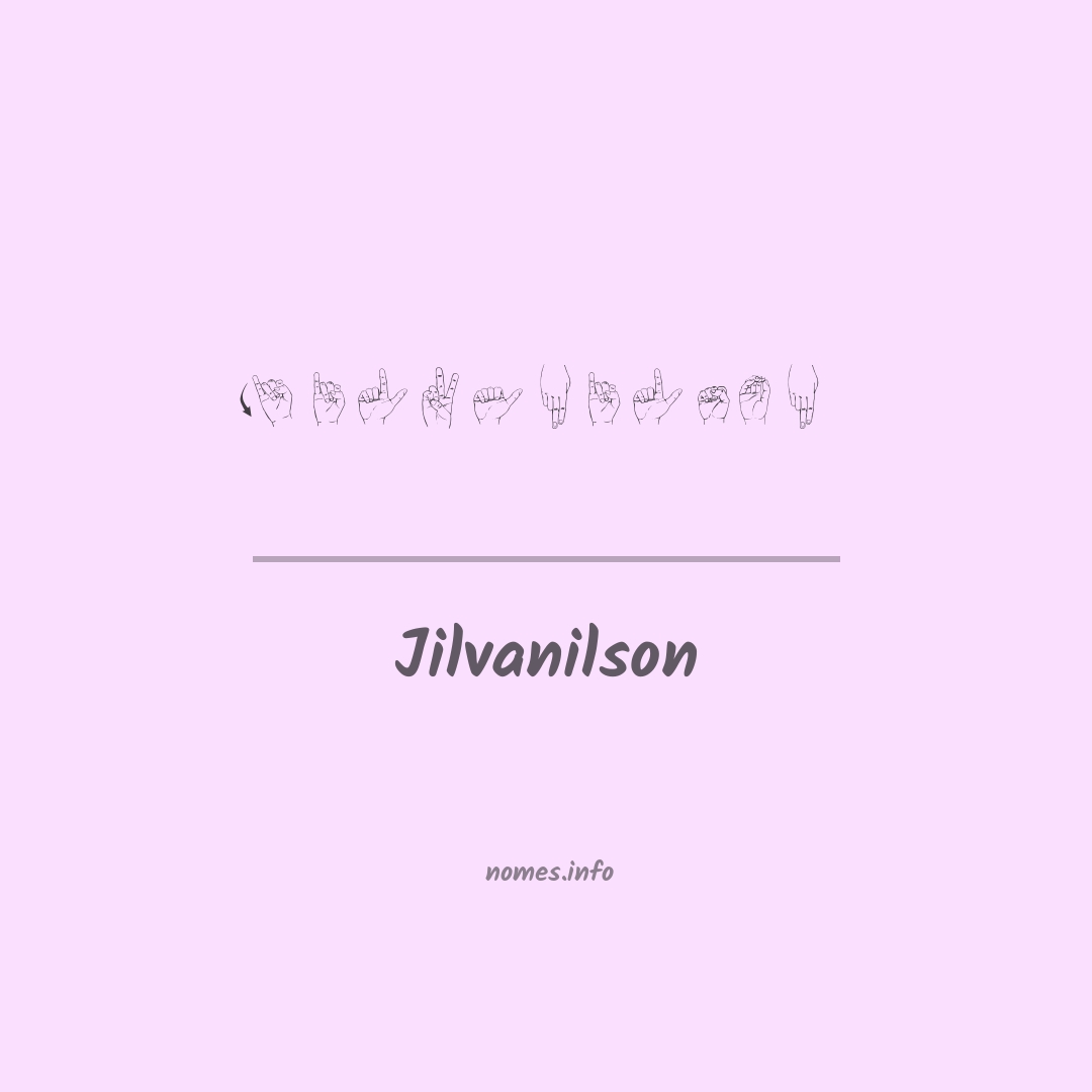 Jilvanilson em Libras