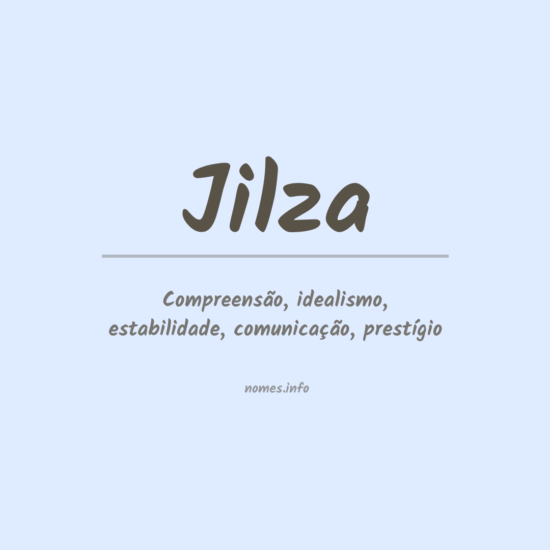 Significado do nome Jilza