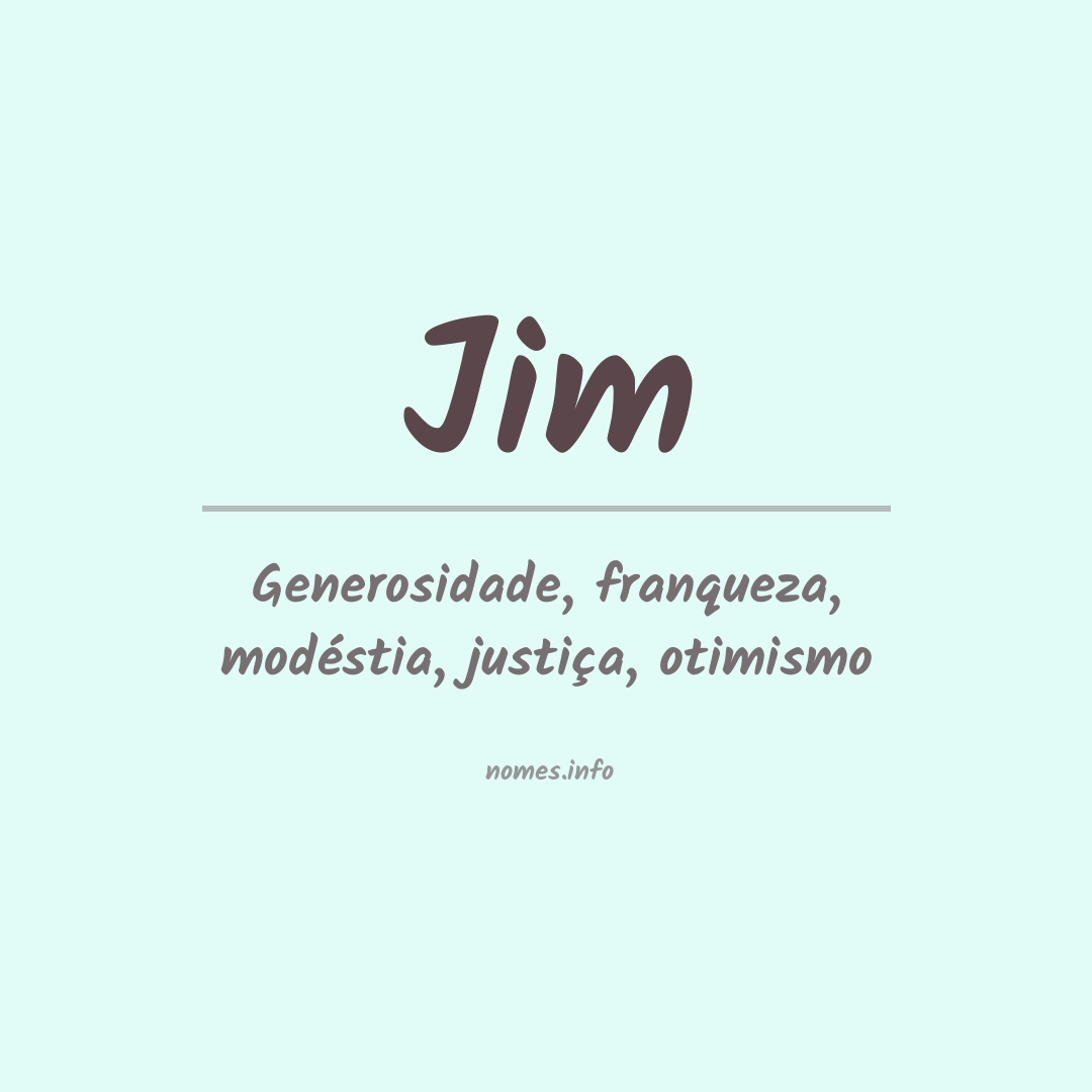 Significado do nome Jim