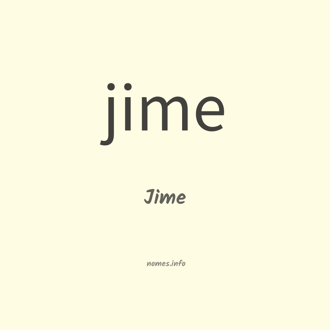 Jime em chinês