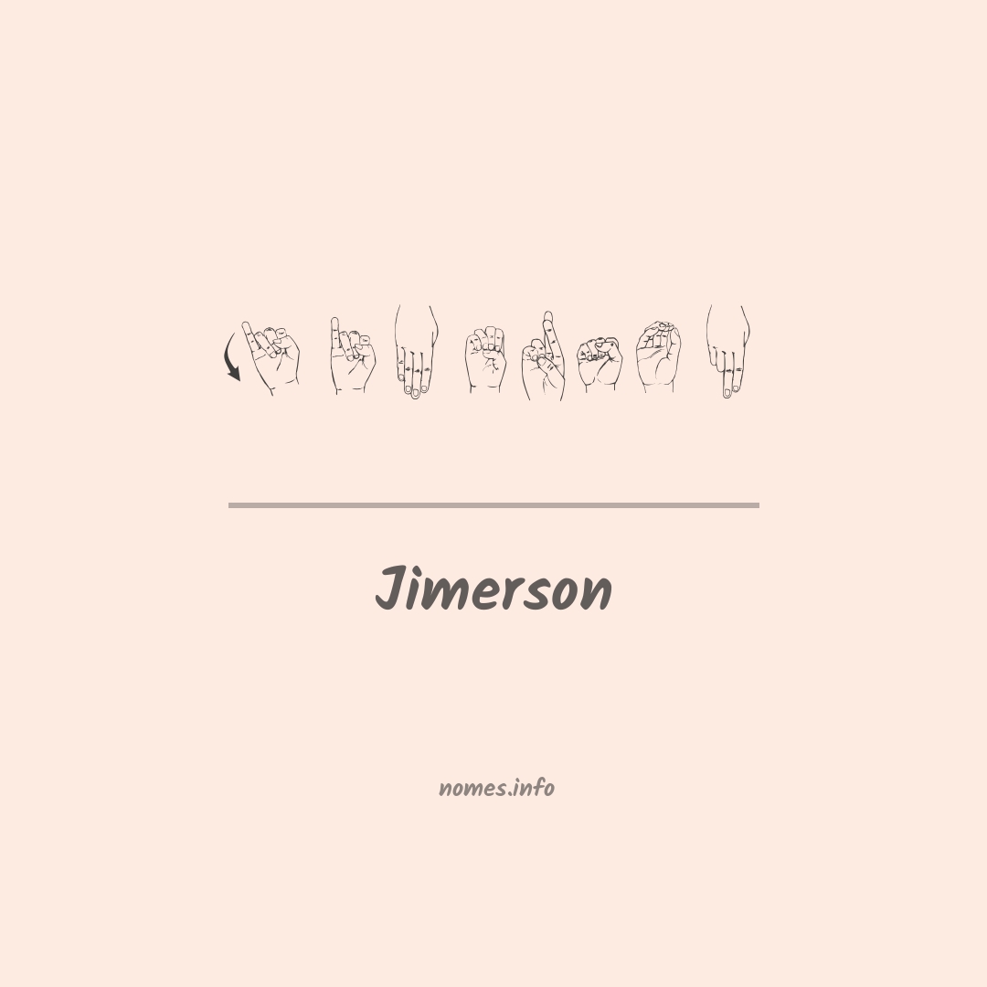 Jimerson em Libras