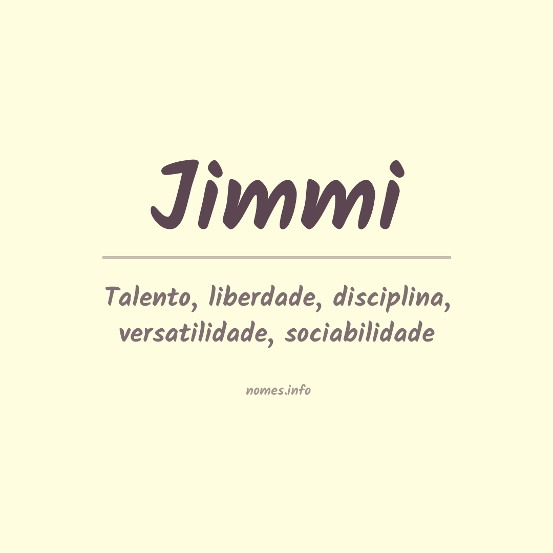 Significado do nome Jimmi