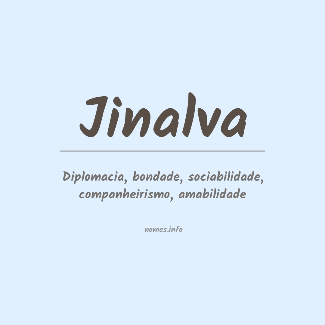 Significado do nome Jinalva