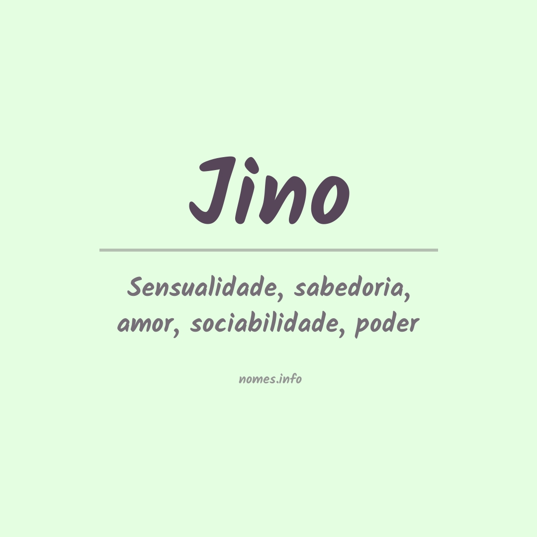 Significado do nome Jino