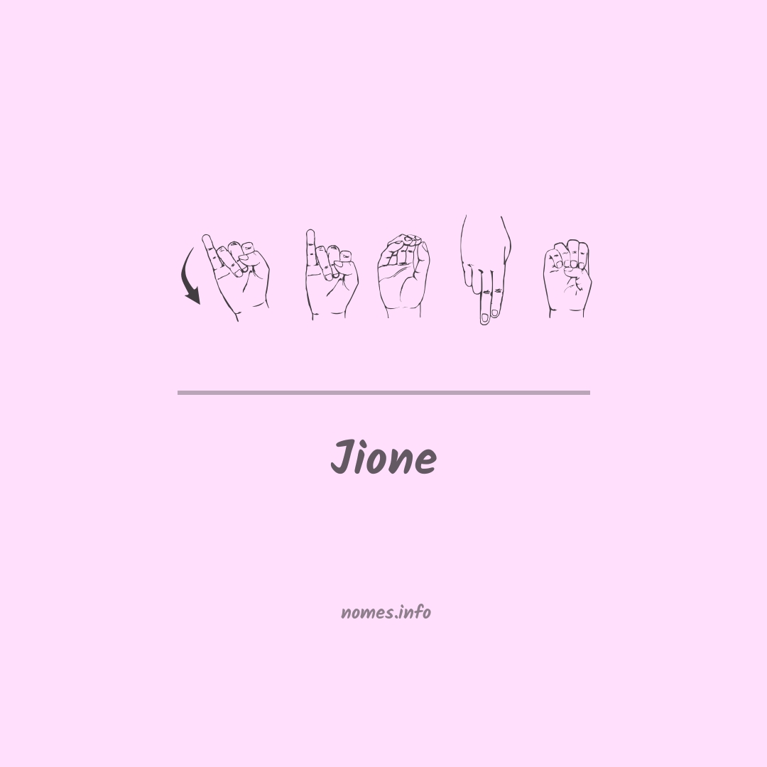 Jione em Libras