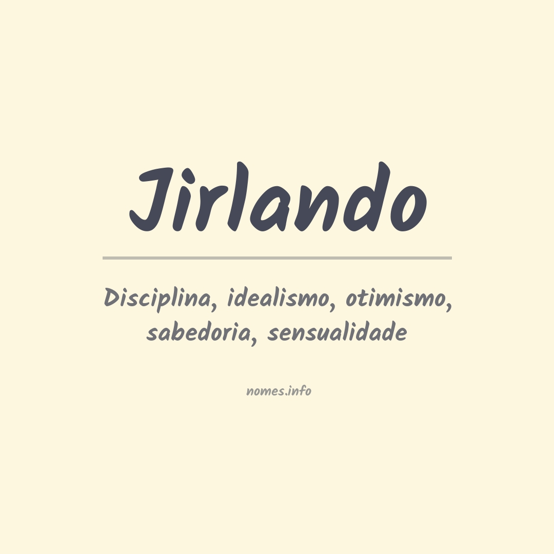 Significado do nome Jirlando
