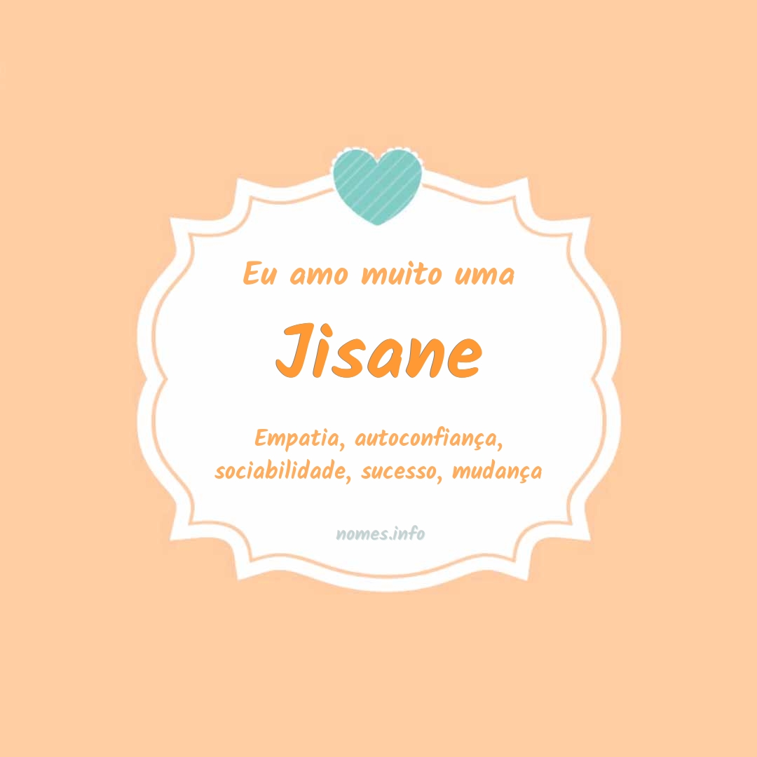 Eu amo muito Jisane