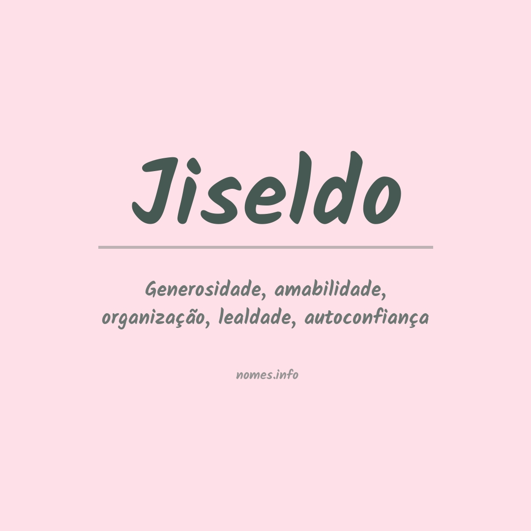 Significado do nome Jiseldo