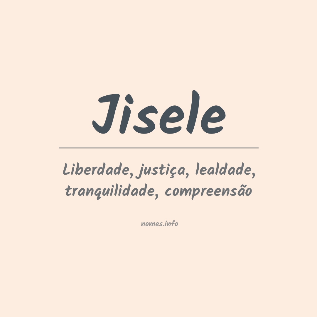 Significado do nome Jisele