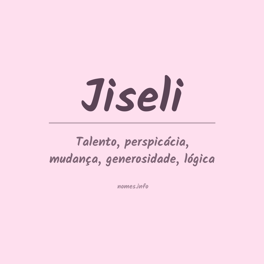 Significado do nome Jiseli